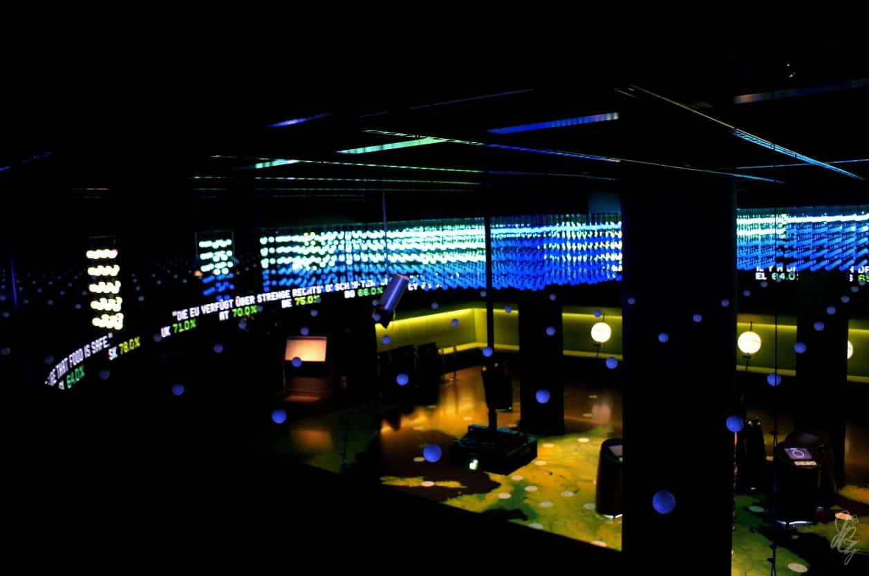 Inside the Parlamentarium in Brussels