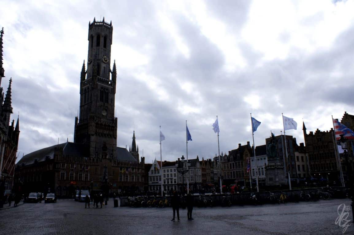 Main square in Bruges.