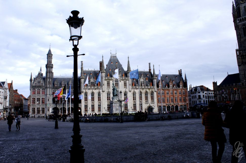 Main square in Bruges.
