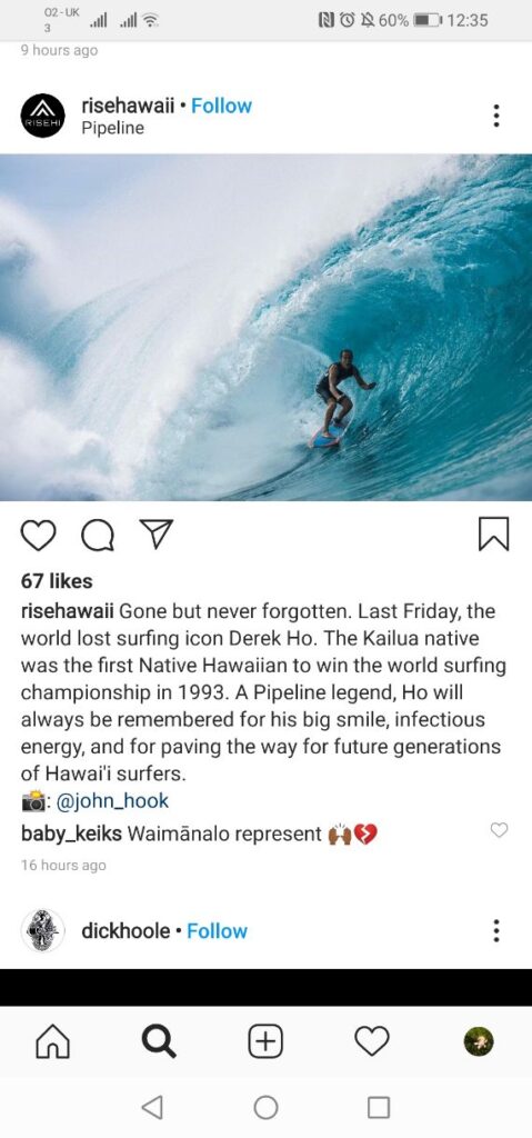 Instagram post by RiseHawaii about Derek Ho