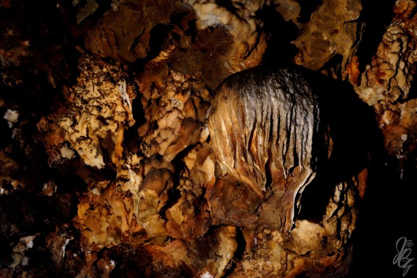 Stalactites in a cave