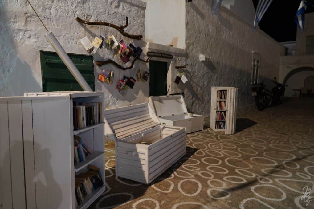 Little library in Kimolos