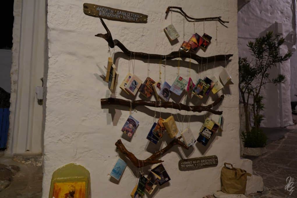 Little library in Kimolos