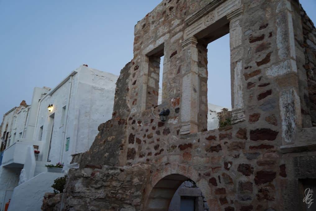 Ruins of the old castle in Kimolos