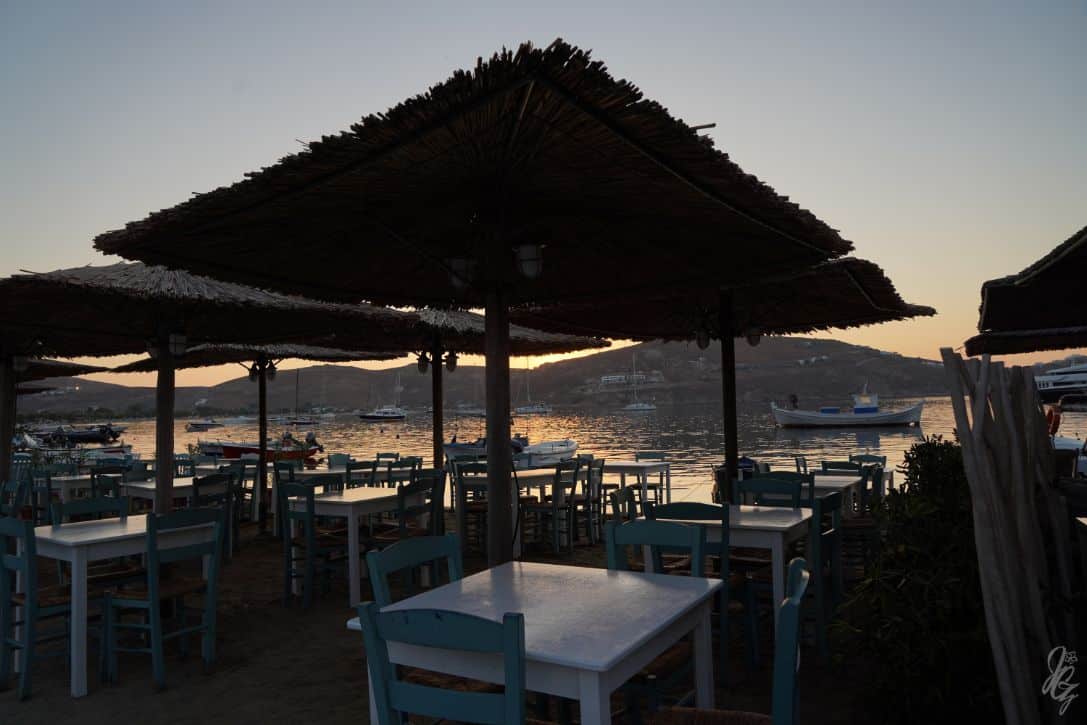 Early morning at the marina in Serifos