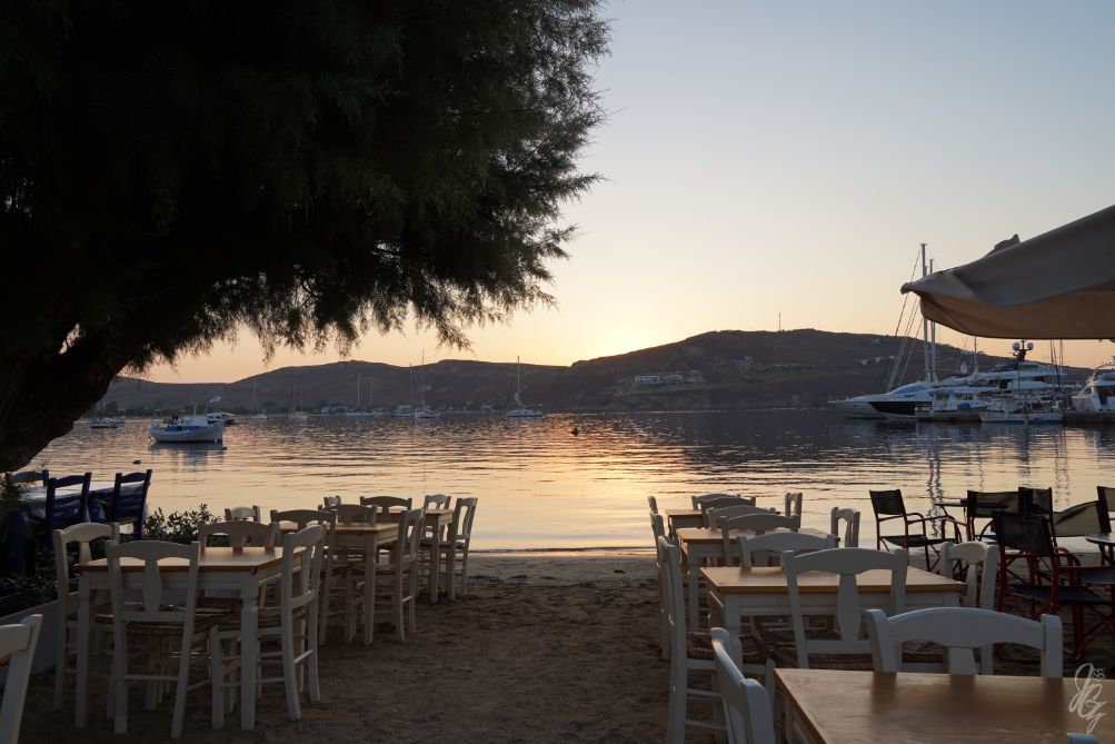 Early morning at the marina in Serifos