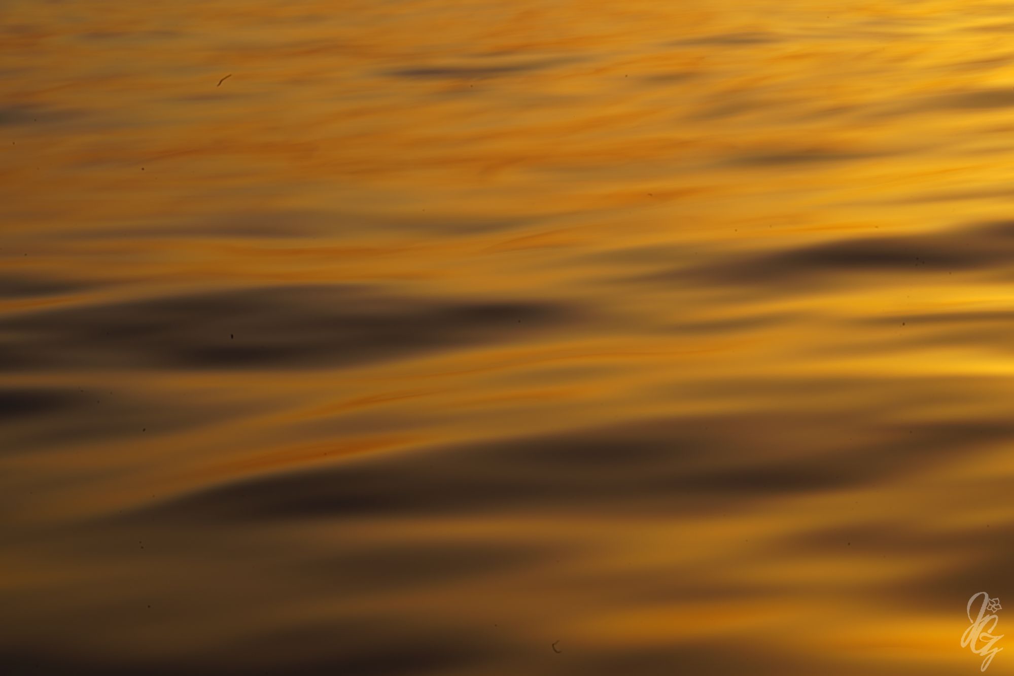 Sunset reflections on the sea
