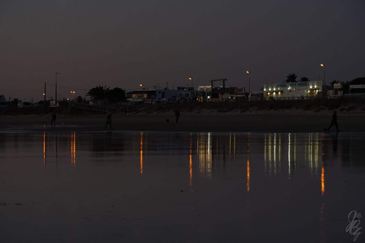 Light reflection at the beach in El Palmar