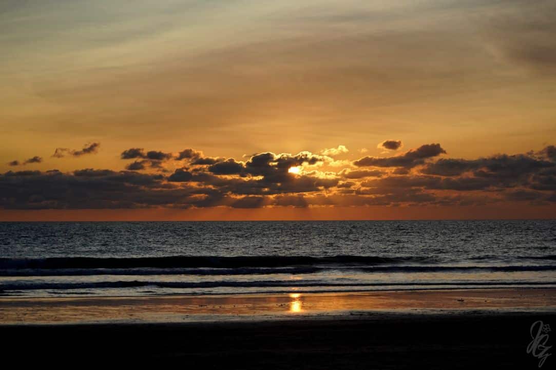 Sunset with clouds in El Palmar