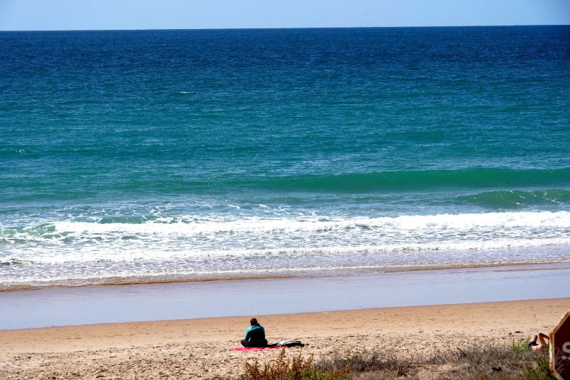 The beach in El Palmar