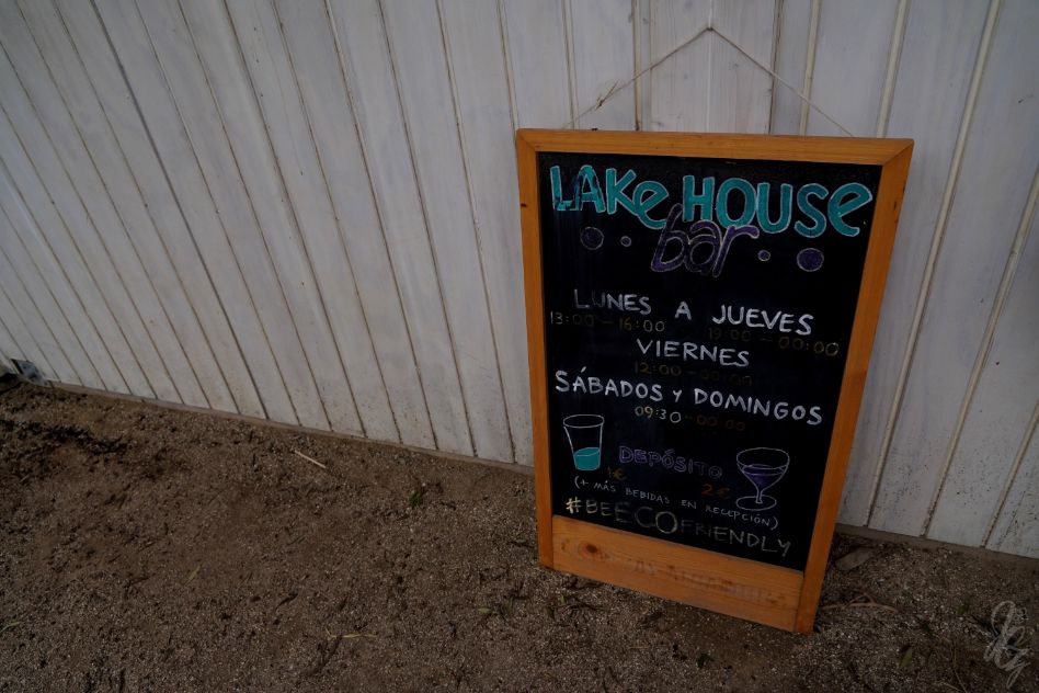 The bar at the Lake House at Wakana