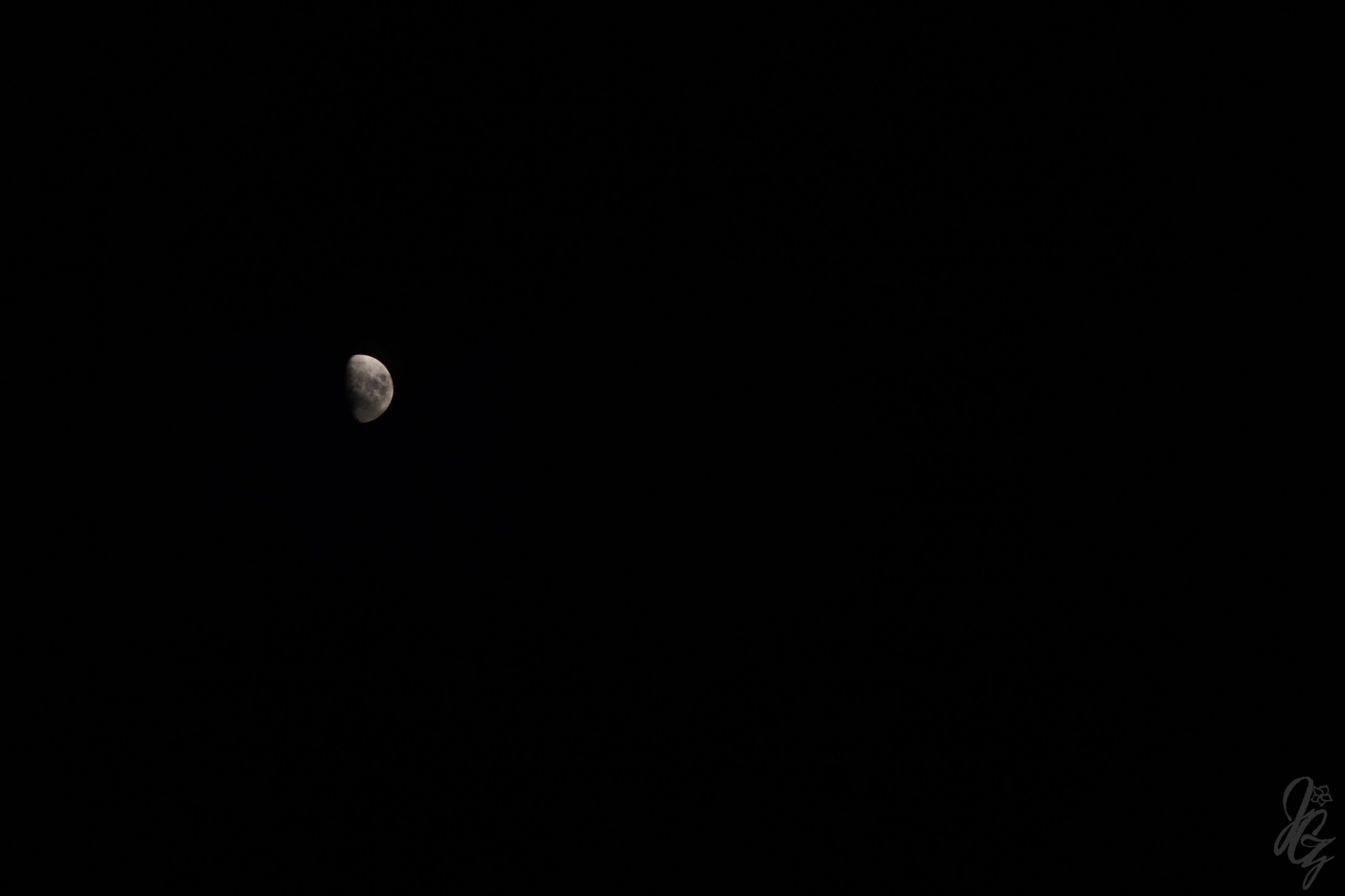 The moon over Conil de la Frontera