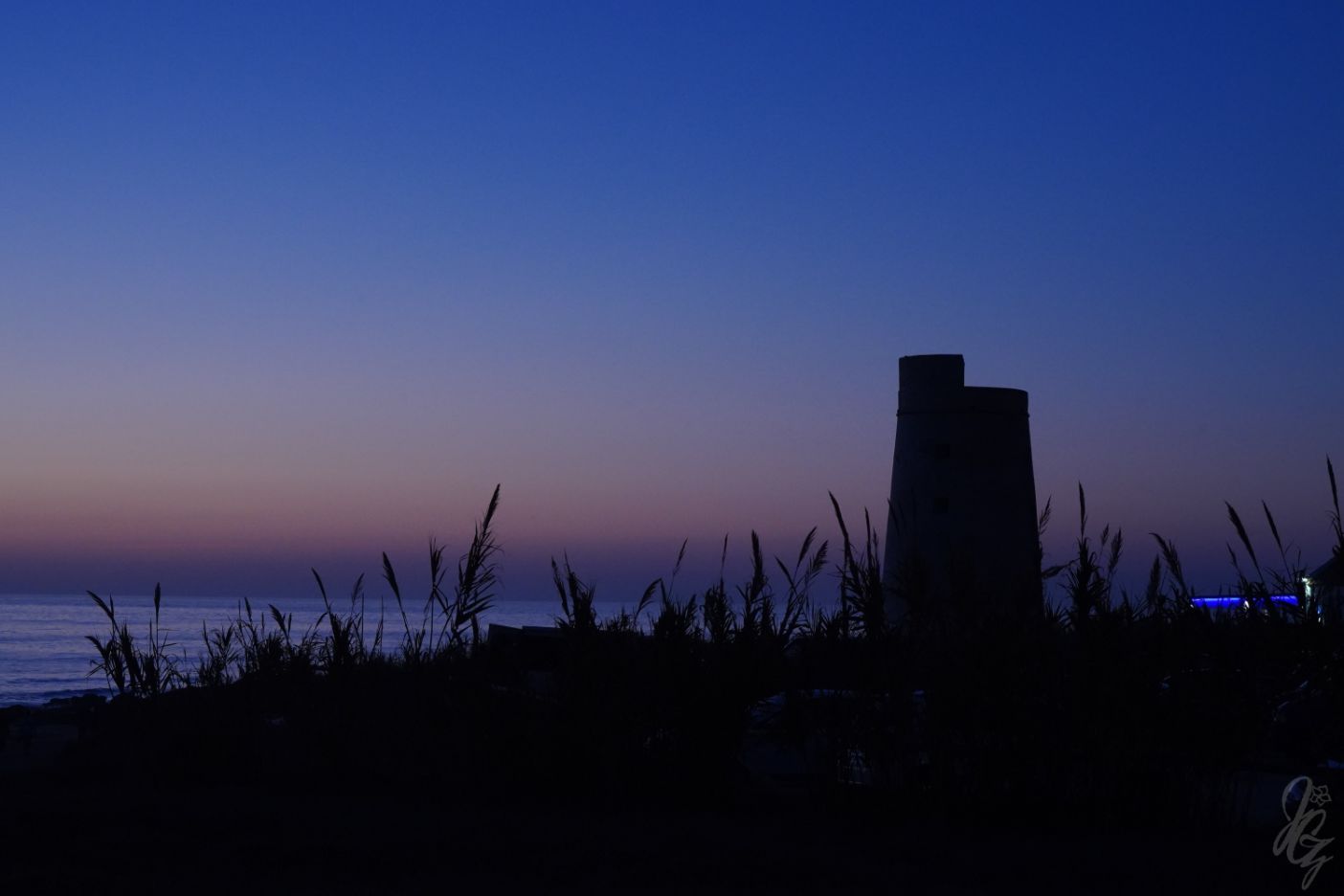 Coastal Tower in El Palmar at sunset