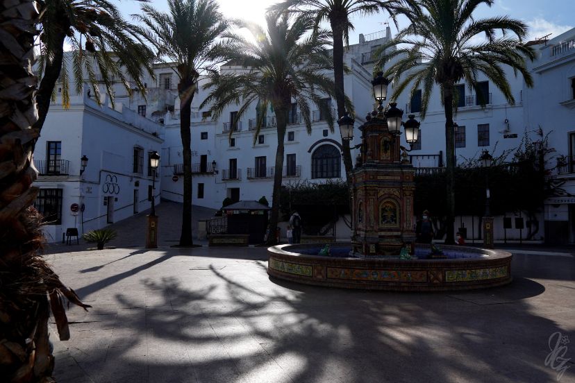 The main square in Vejer de la Frontera