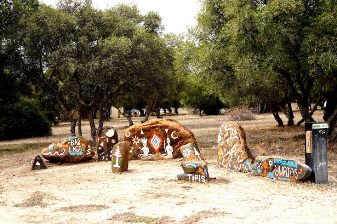 Colourful stones at Wakana