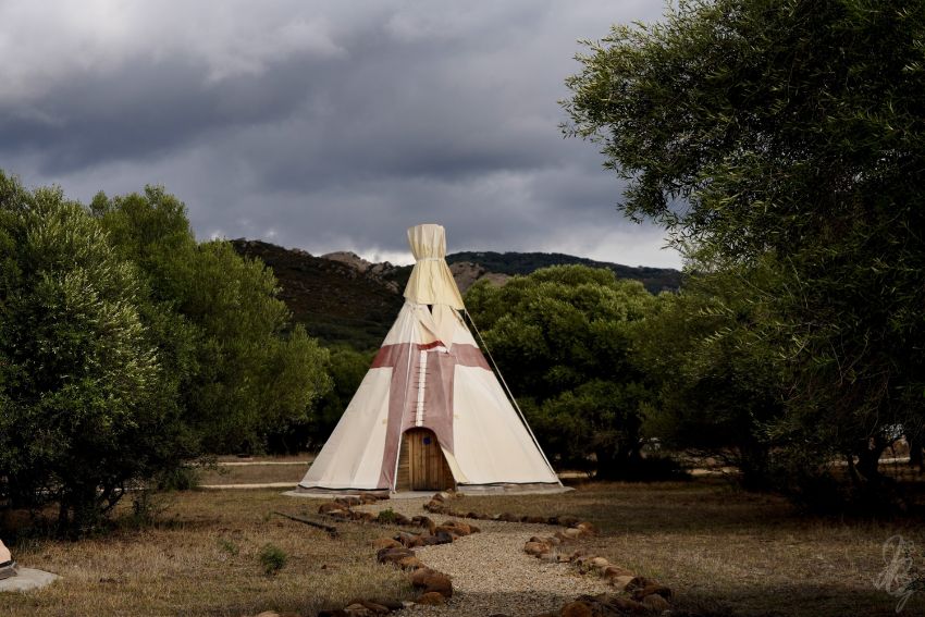 A tipi at Wakana