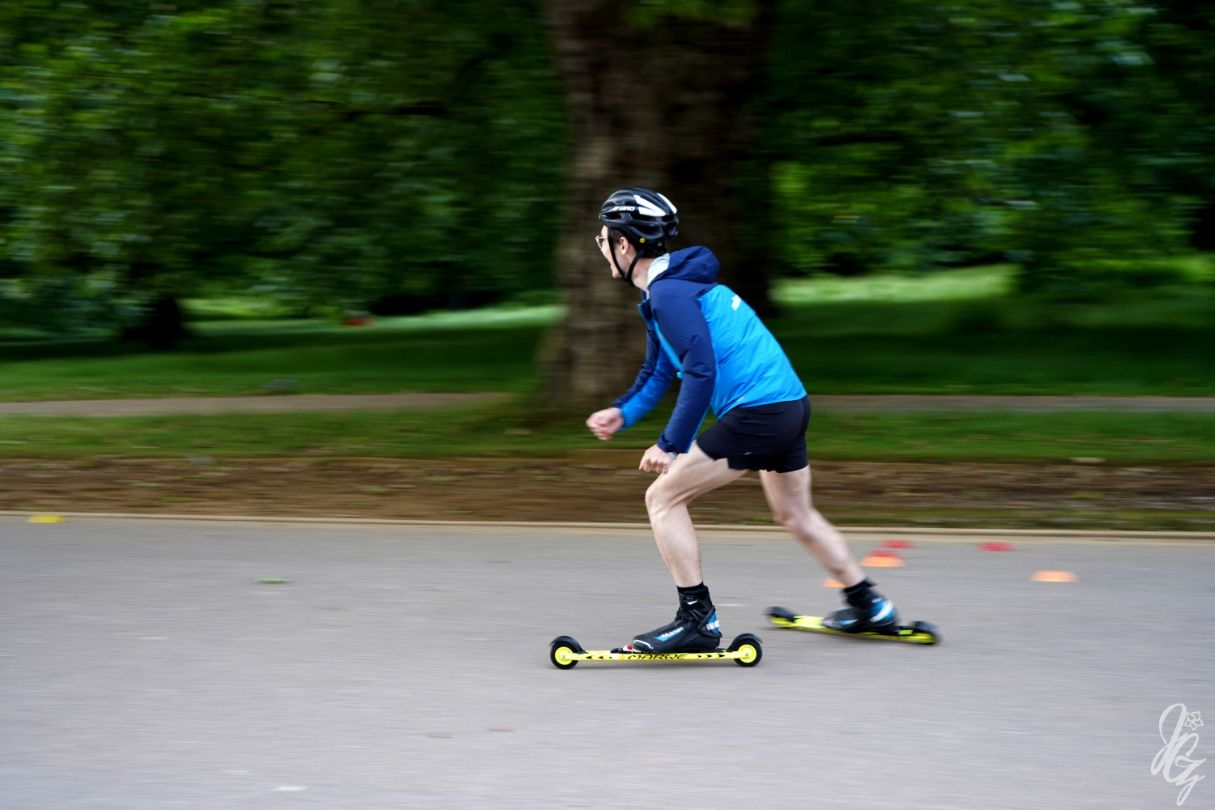 Rollerskiing in Hyde Park London