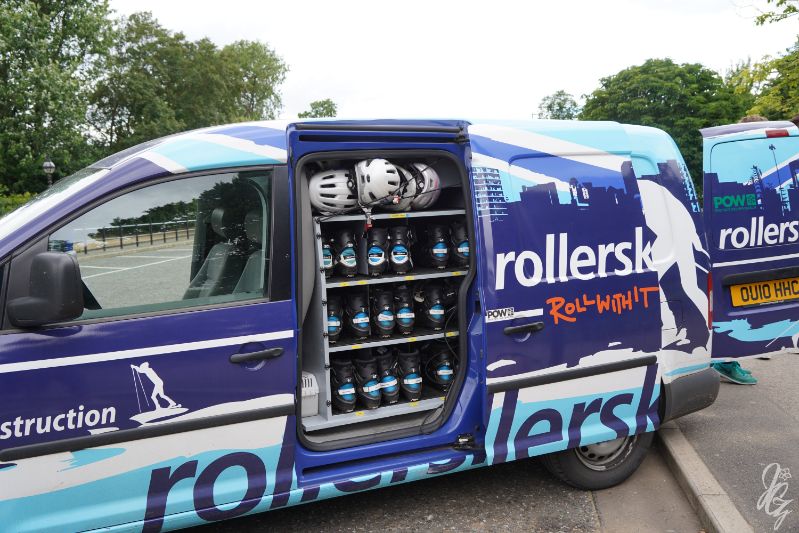 Van by rollerski.co.uk in Hyde Park