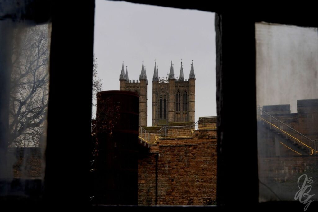 View from inside Lincoln Castle