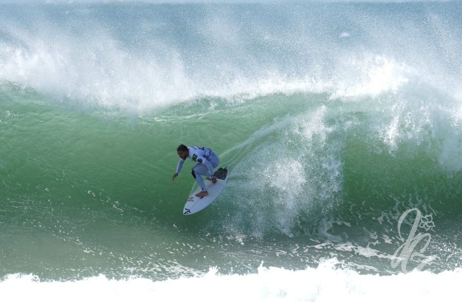 Caio Ibelli at the Meo Pro Portugal 2022 at Supertubos in Peniche