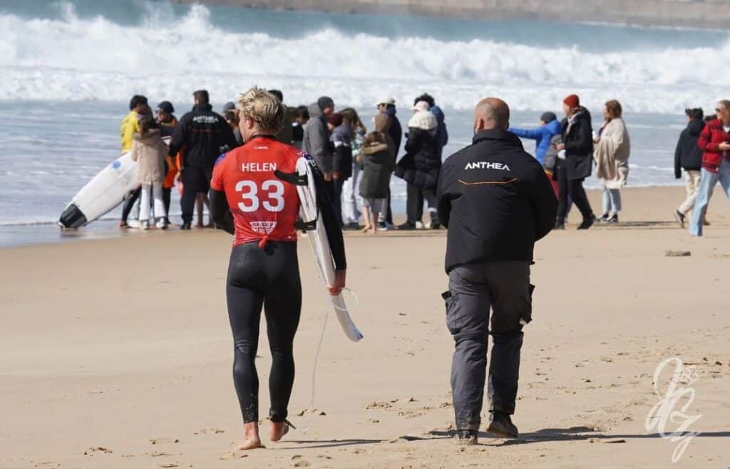 Ethan Ewing at the Meo Pro Portugal 2022 at Supertubos in Peniche