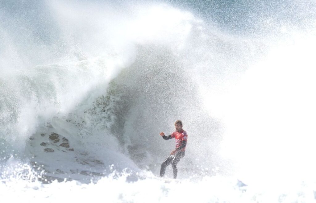 John John Florence at the Meo Pro Portugal 2022 at Supertubos in Peniche