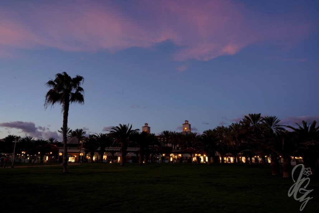 Faro de Maspalomas in Gran Canaria at sunset