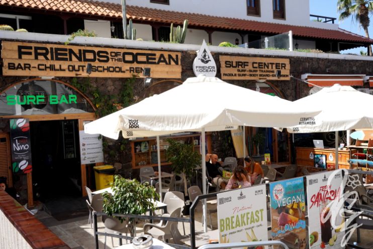 Friends of the Ocean Coffee shop in Tenerife