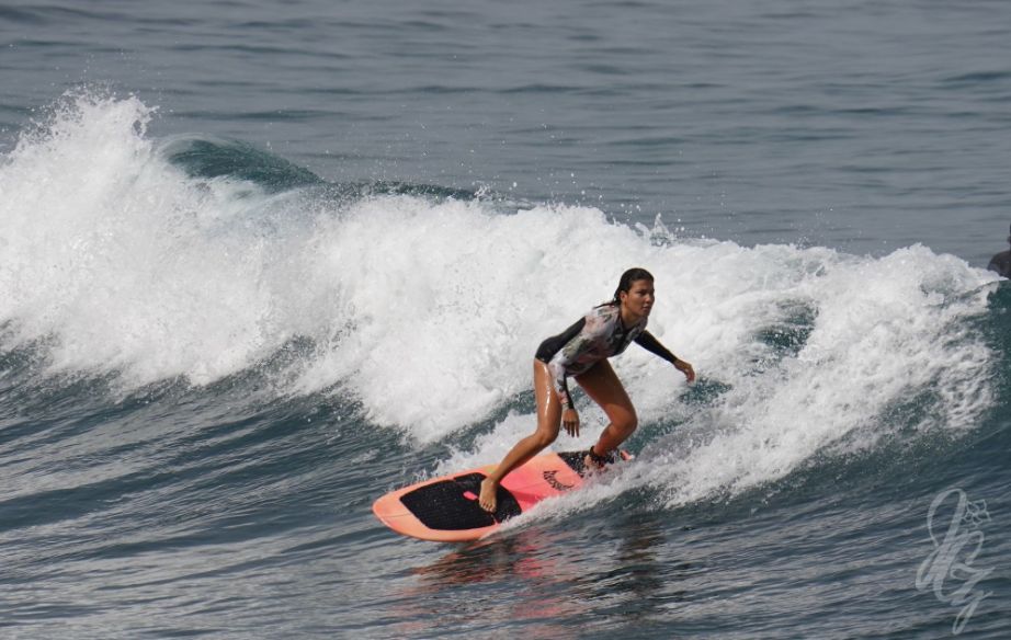 Surfer near Las Palmas de Gran Canaria