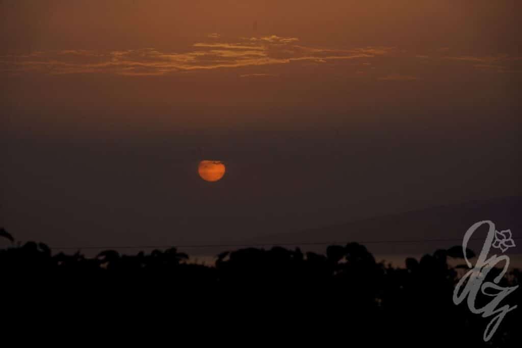 Sunset at Blackstone Surf Camp in Tenerife