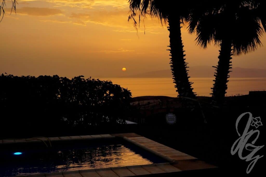 Sunset at Blackstone Surf Camp in Tenerife