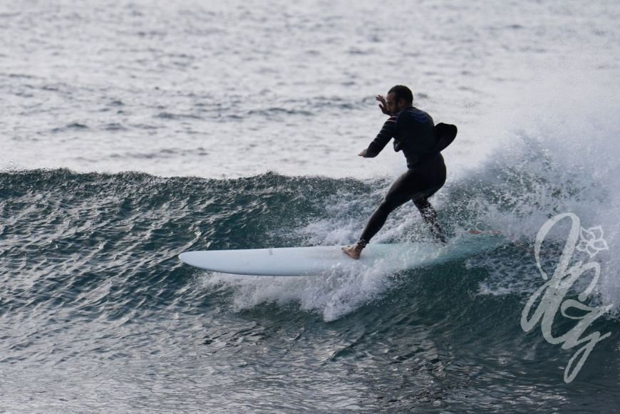 Surfer in Playa de las Americas in Tenerife