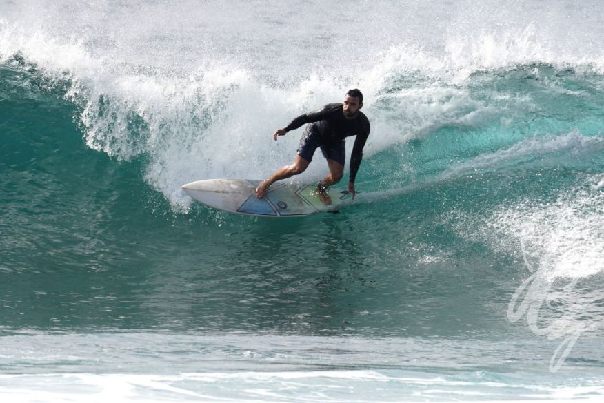 Surfer in Playa de las Americas in Tenerife