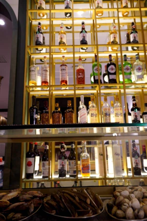 Drinks shelf at Manuela Jimena Bar in Las Palmas de Gran Canaria