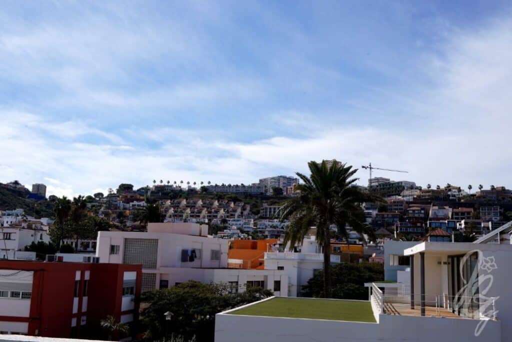 Views from The Roof in Las Palmas once the Calima was over