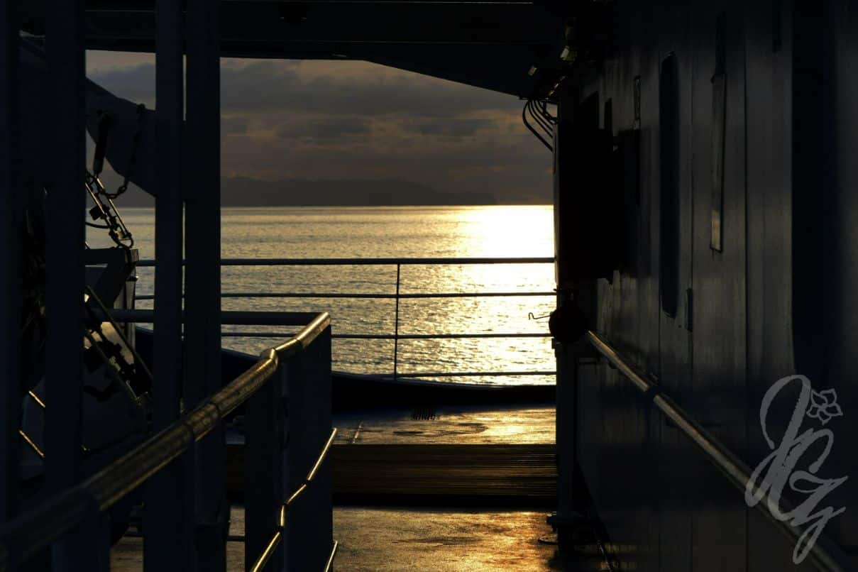 Sunrise at the Porto Santo Ferry