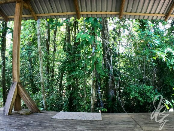 Yoga facilities at Hospedaje El Bosquecito in Uvita, Costa Rica