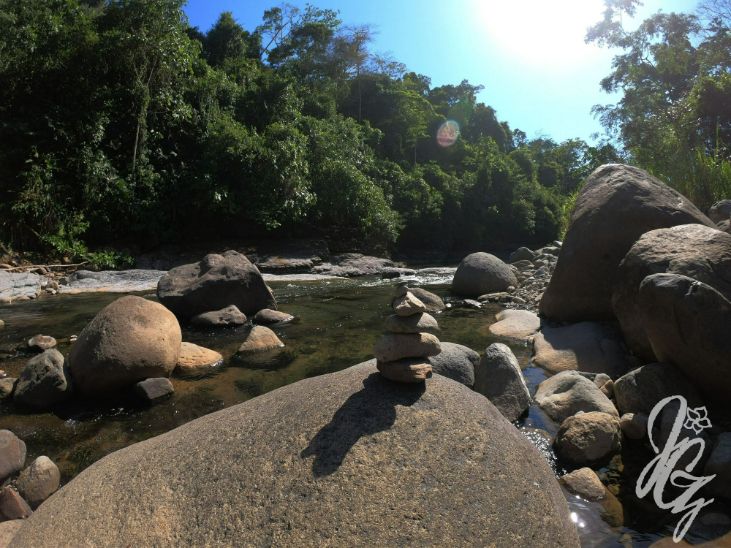 River with swimming hole in Uvita, Costa Rica
