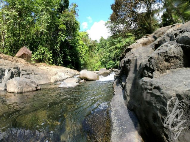 River with swimming hole in Uvita, Costa Rica