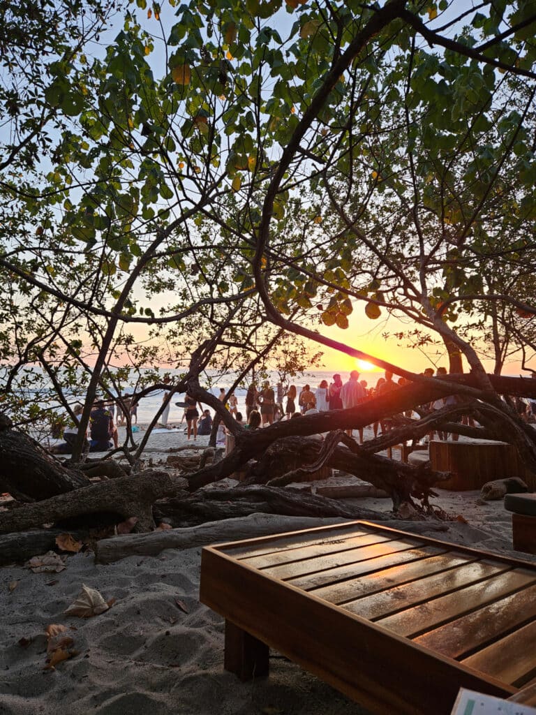 Sunset at Banana Beach Bar