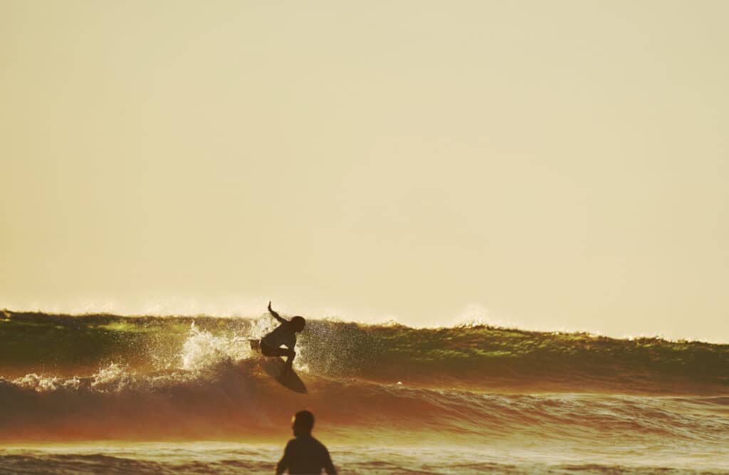 Surfing at Playa Hermosa near Santa Teresa
