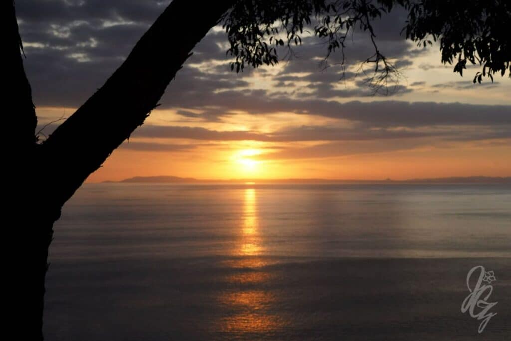 El Miro Viewpoint in Jaco in Costa Rica at sunset
