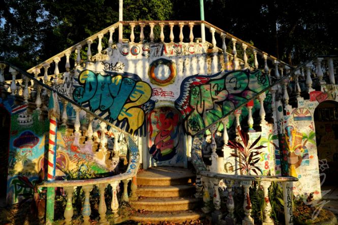 El Miro Viewpoint in Jaco in Costa Rica at sunset