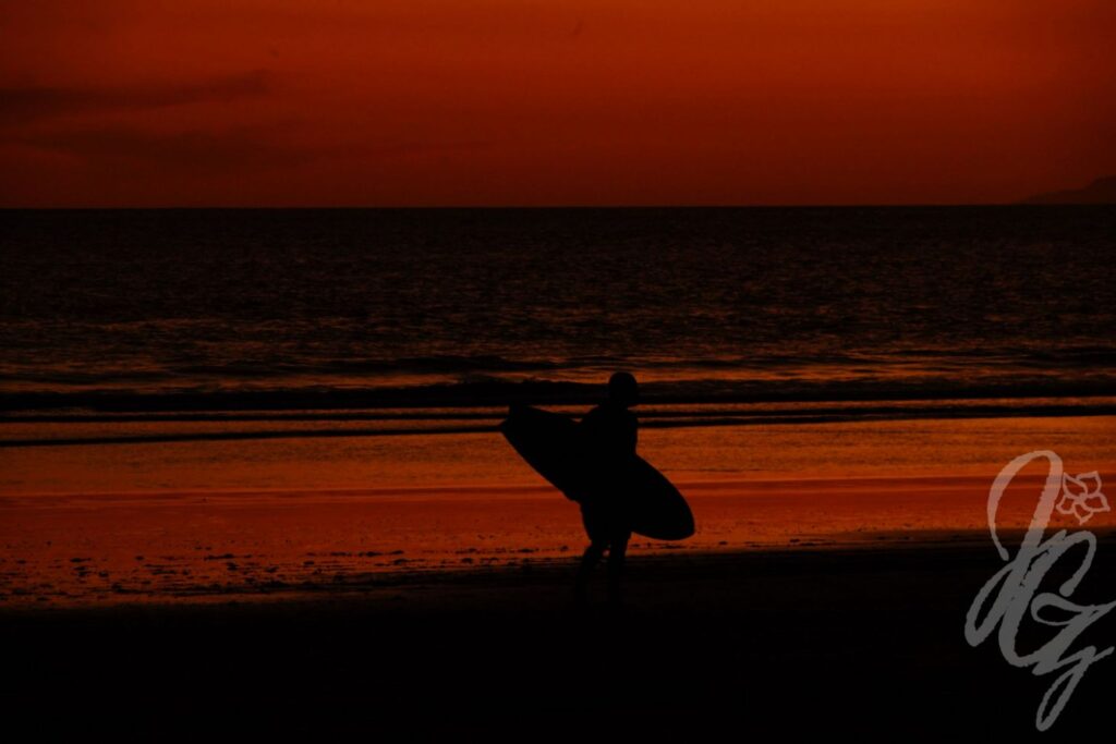 Sunset in Jaco in Costa Rica