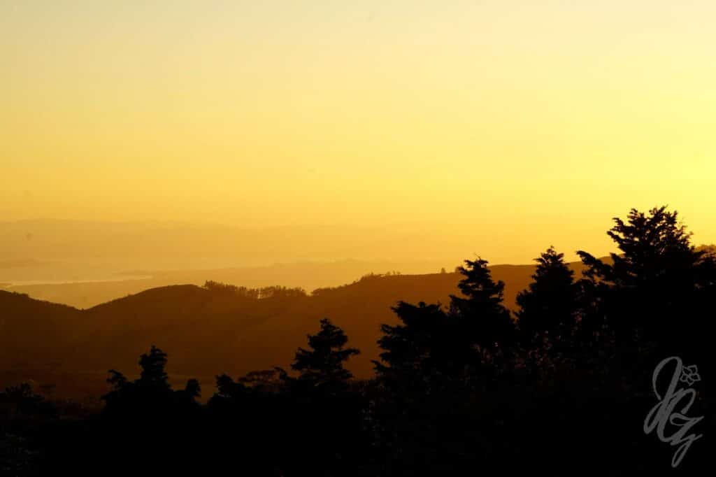 Sunset from a viewpoint near Monteverde in Costa Rica