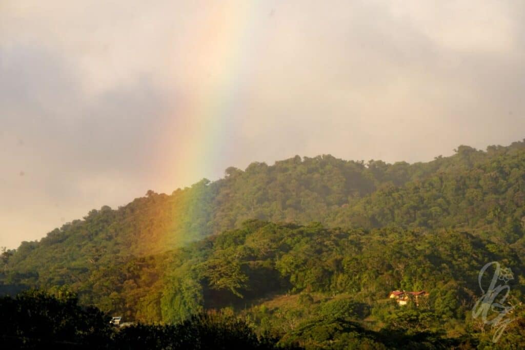 Sunset from a viewpoint near Monteverde in Costa Rica