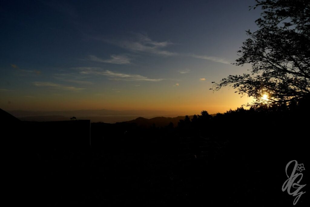 Sunset from a viewpoint near Monteverde in Costa Rica