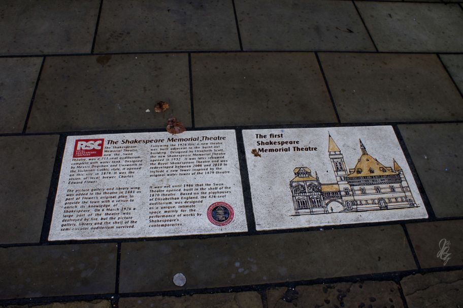 Sign at the Tower at the Royal Shakespeare Company in Stratford-Upon-Avon
