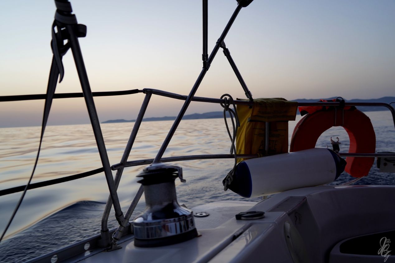 View from the sailing boat