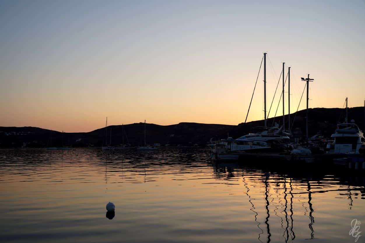 Morning at the marina in Serifos